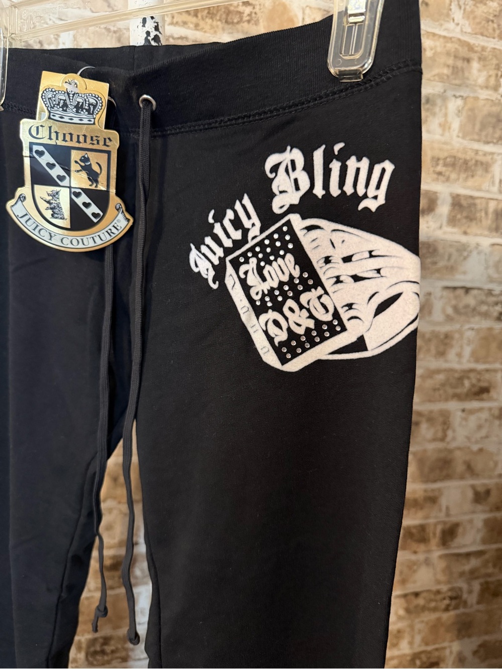 Vintage made in USA Juicy Couture 'Juicy Bling' Graphic